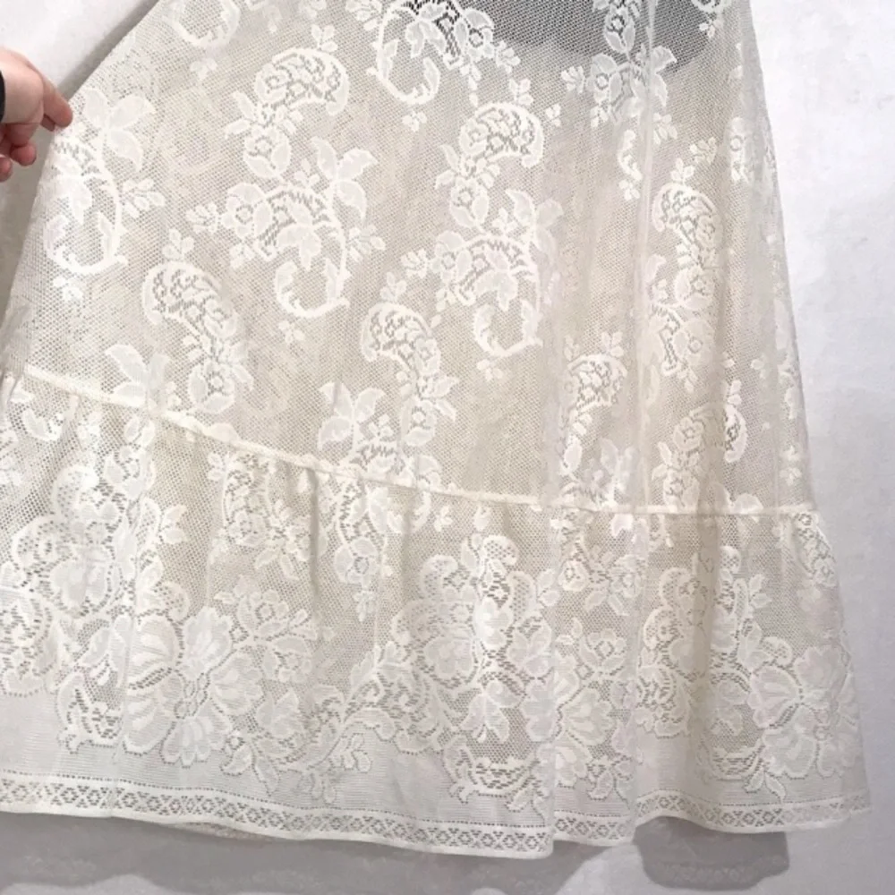 ⭐️ Vintage 1950’s Vassarette Lace Paisley & Floral Nightgown and Overcoat Set - Picture 8 of 12